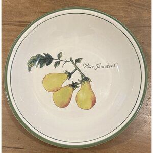 Williams- Sonoma Heirloom Tomatoes Pear Tomato Soup Pasta Bowl Portugal 9"